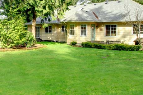 Green, healthy, weed free lawn in Bloomington, IL